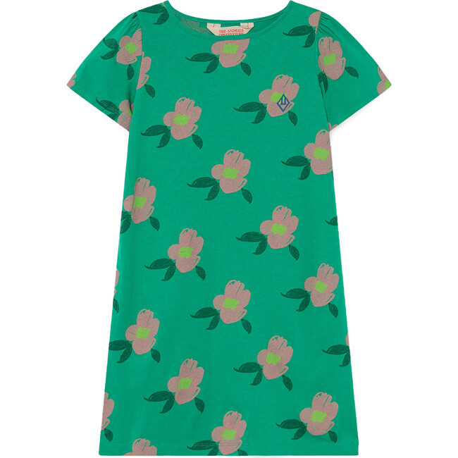 Flamingo Dress, Green Flowers - The Animals Observatory Dresses ...