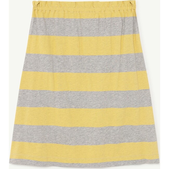 Stripes Kitten Skirt, Grey Stripes - Skirts - 4