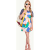 Dragonfly Dress, Lilac Geometric Forms - Dresses - 2