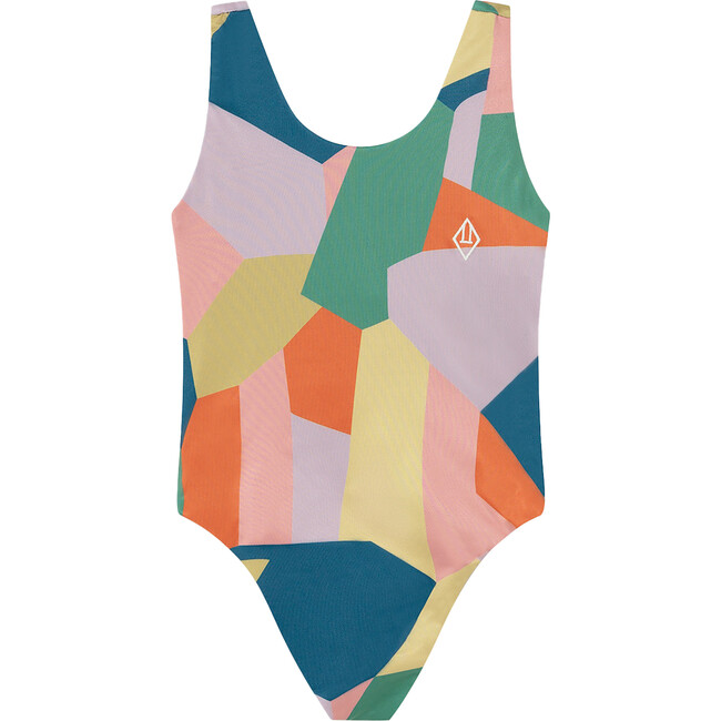 Trout Swimsuit, Lilac Geometric Forms