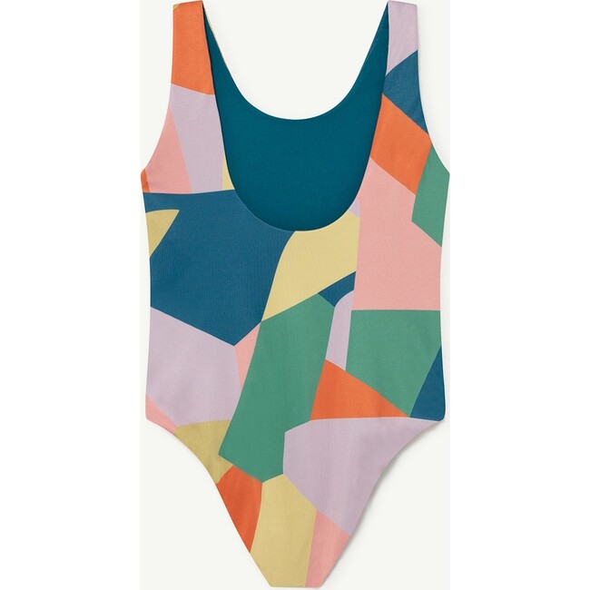 Trout Swimsuit, Lilac Geometric Forms