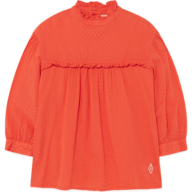 Cockatoo Shirt, Red Logo - Blouses - 1