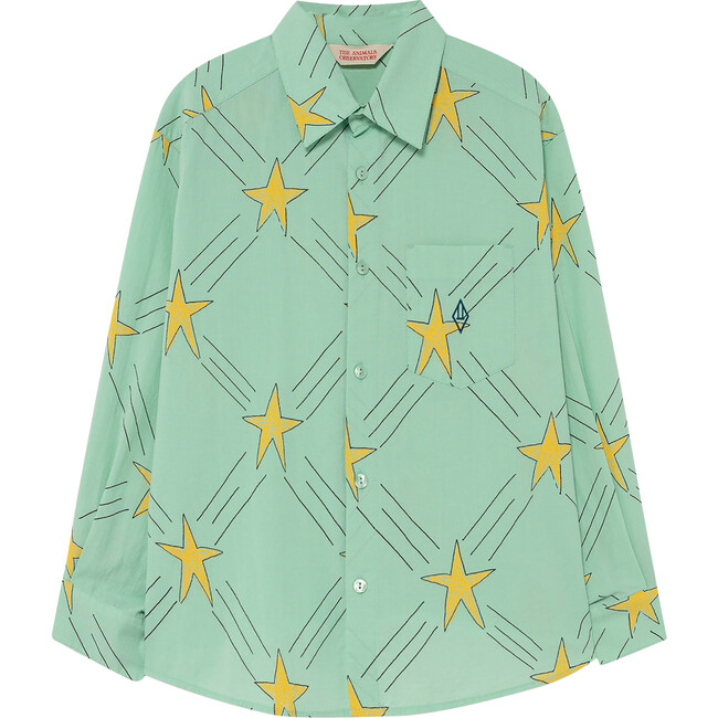 Wolf Shirt, Blue Stars - Shirts - 1