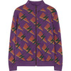 Zebra Sweatshirt, Purple Lightning - Sweatshirts - 1 - thumbnail