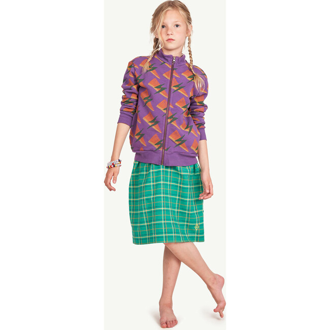 Zebra Sweatshirt, Purple Lightning - Sweatshirts - 2