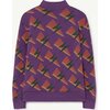 Zebra Sweatshirt, Purple Lightning - Sweatshirts - 4