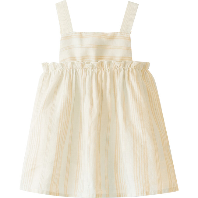 Striped Dress, Yellow - Dresses - 2