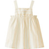Striped Dress, Yellow - Dresses - 2