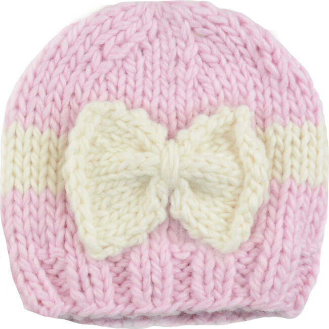 Sabrina Bow, Pink and Cream - Hats - 1