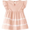 Striped Ruffle Dress, Pink - Dresses - 2