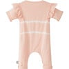 Striped Ruffle Jumpsuit, Pink - Rompers - 2