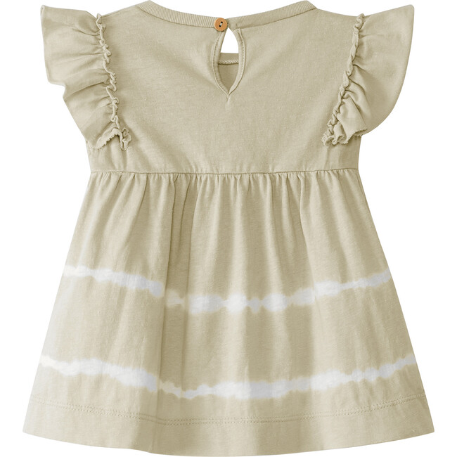 Striped Ruffle Dress, Natural - Dresses - 2