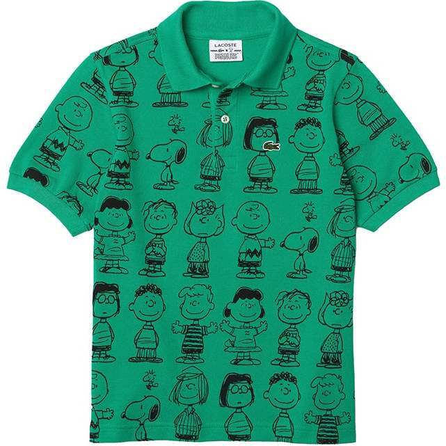 Peanuts Polo Shirt, Green - Polo Shirts - 1