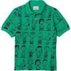 Peanuts Polo Shirt, Green - Polo Shirts - 1 - thumbnail