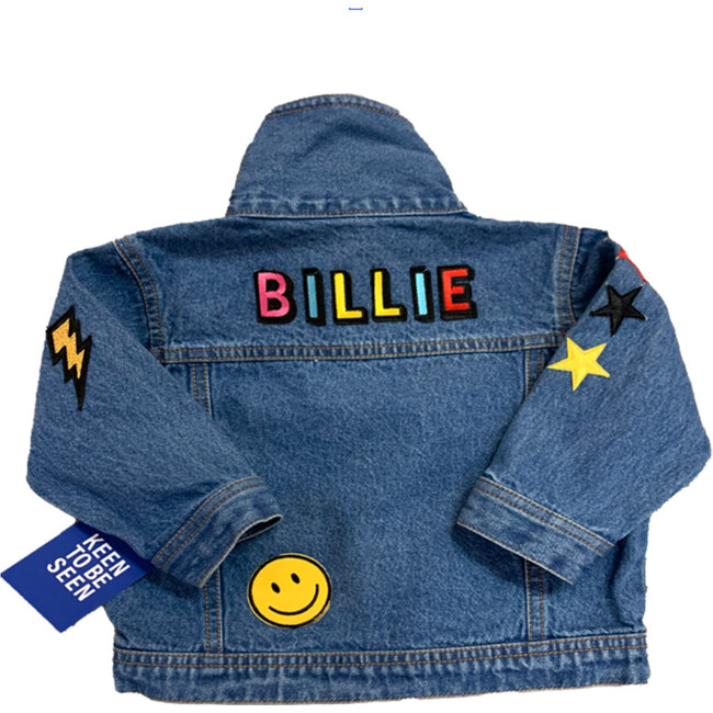 Kids personalised denim jacket  Baby denim jacket, Jackets, Personalised  christmas presents