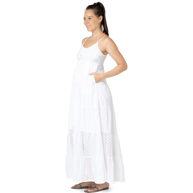Women's Lisboa Dress, Eyelet - Dresses - 3