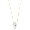 Crystalline Crystal Quartz Diamond Necklace - Necklaces - 1 - thumbnail