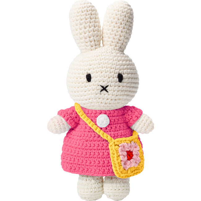 Miffy Handmade And Her Pink Dress + Flowerbag - Dolls - 1