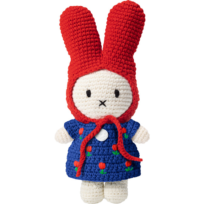 Miffy Handmade And Her Blue Tulip Dress + Red Hat