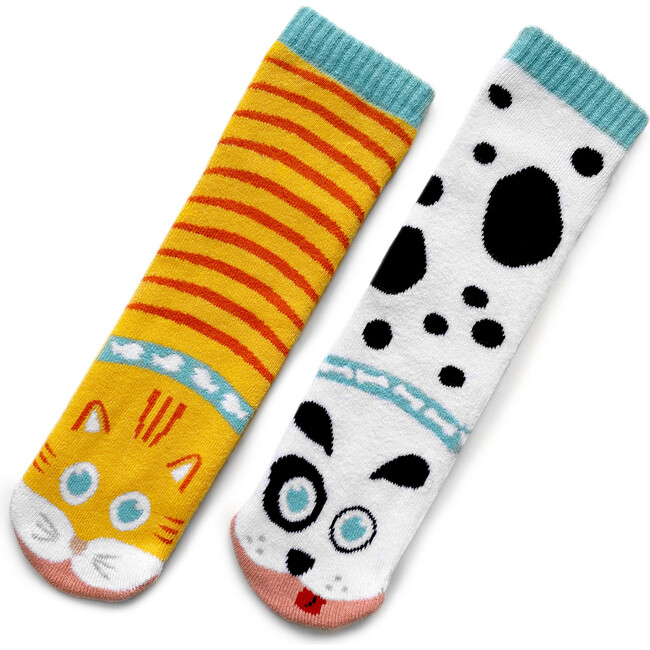Cat & Dog Fun Mismatched Socks for Adults and Kids