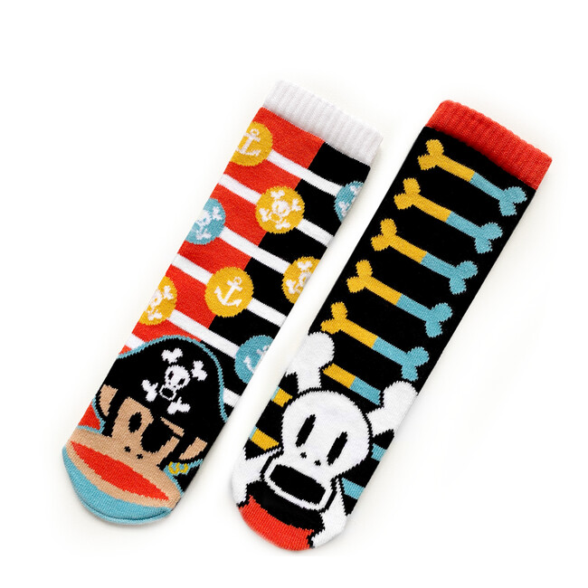 Julius the Monkey and Skurvy the Pirate Fun Mismatched Pals Socks by Paul Frank™