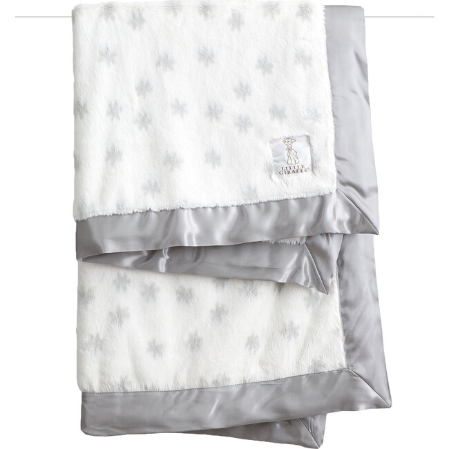 Luxe Baby Blanket, Silver Twinkle - Blankets - 1