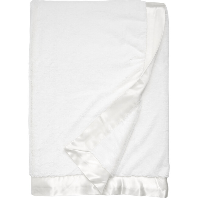 Luxe Throw/Big Kid Blanket, Cream - Throws - 1