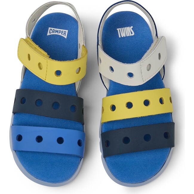Twins Sandals, Blue & Yellow
