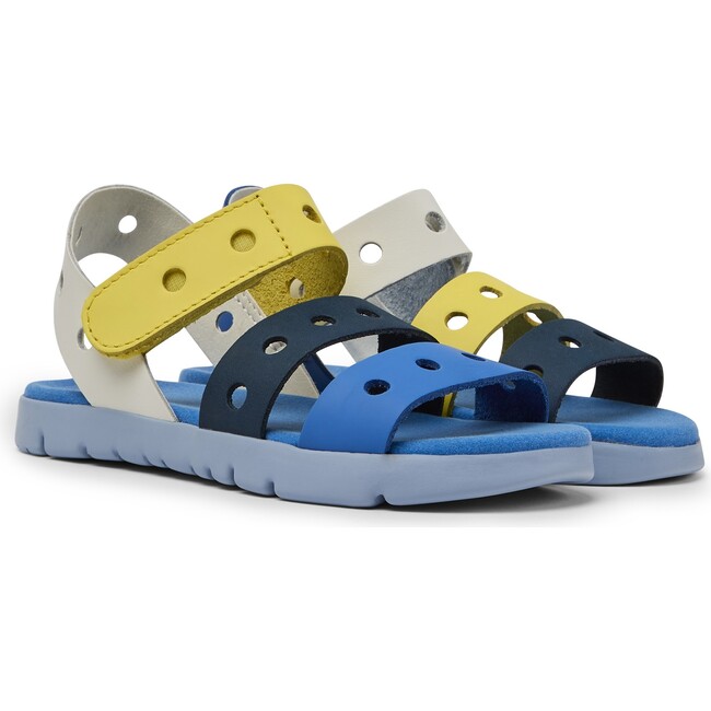 Twins Sandals, Blue & Yellow