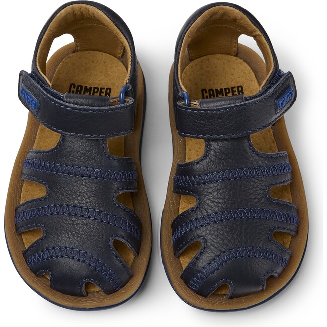 Bicho First Walker T-strap Sandals, Blue