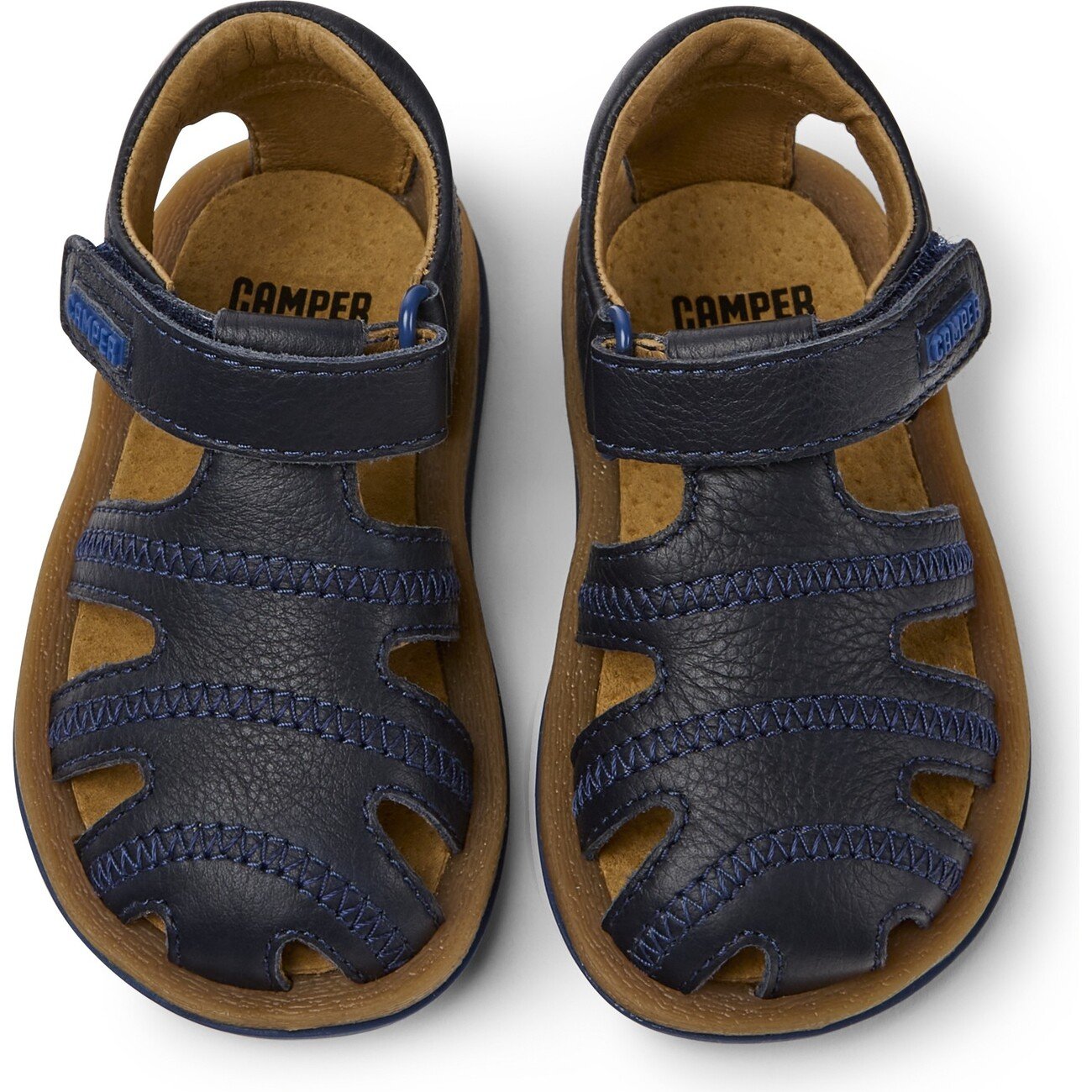 Bicho First Walker T strap Sandals Blue Camper Shoes Booties Maisonette