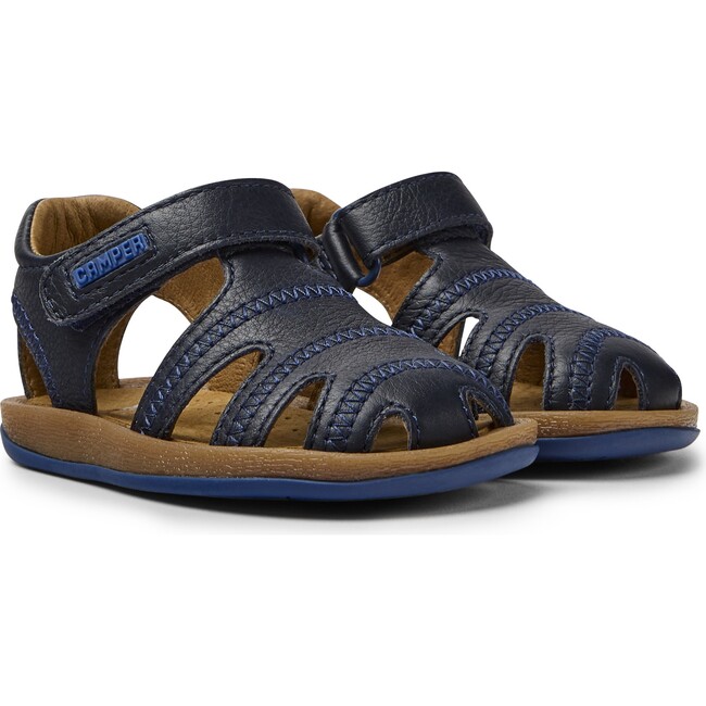 Bicho First Walker T-strap Sandals, Blue