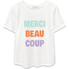 Women's Lola Merci Beaucoup, White - Tees - 1 - thumbnail