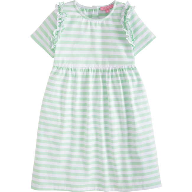 Helen Dress, Green Stripe - Dresses - 1
