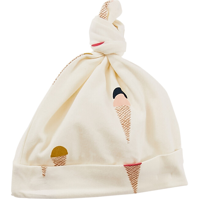 Baby Organic Newborn Hat, Ice Cream - Hats - 1