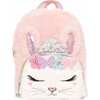 Miss Kiki Plush Mini Backpack, Pink - Backpacks - 1 - thumbnail