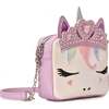 Miss Gwen Rhinestone Tiara Lavender Crossbody, Purple - Bags - 2