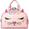 Miss Bella Gingham Print Pink Duffle Bag, Pink - Bags - 1 - thumbnail