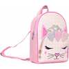 Miss Bella Gingham Print Pink Mini Backpack, Pink - Backpacks - 2