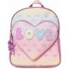 LOVE' Bubble Ombre Hearts Print Mini Backpack with Heart Pocket, Pink - Backpacks - 1 - thumbnail