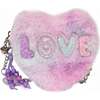 LOVE Bubble Tie Dye Plush Crossbody, Purple - Bags - 1 - thumbnail