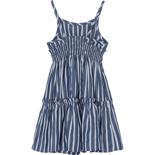 Strappy Fit & Flare Dress, Navy - Dresses - 2