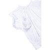 Gathered Sleeves Top, White - Blouses - 3
