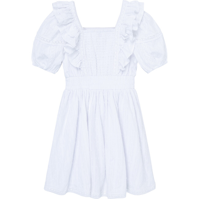 Swiss Dot Dress, White - Habitual Dresses | Maisonette