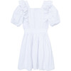 Swiss Dot Dress, White - Dresses - 2 - thumbnail