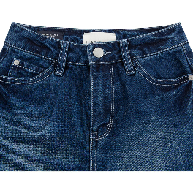 Midrise Fringe Short, Denim - Shorts - 3