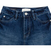 Midrise Fringe Short, Denim - Shorts - 3