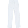 Twill Snap Fly Pants, White - Pants - 2
