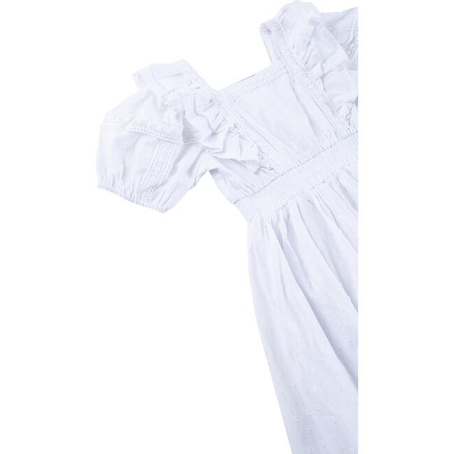 Swiss Dot Dress, White - Dresses - 3