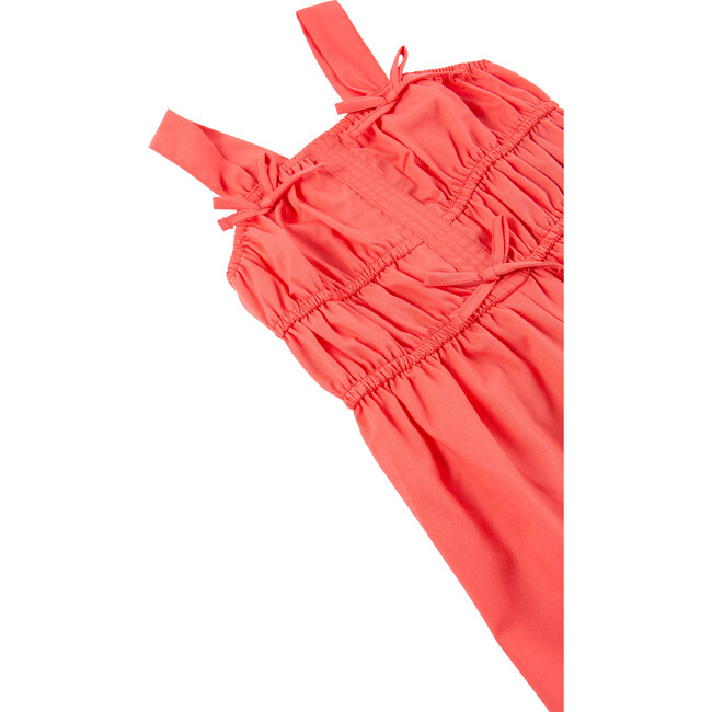 Gathered Jumpsuit, Coral - Rompers - 3
